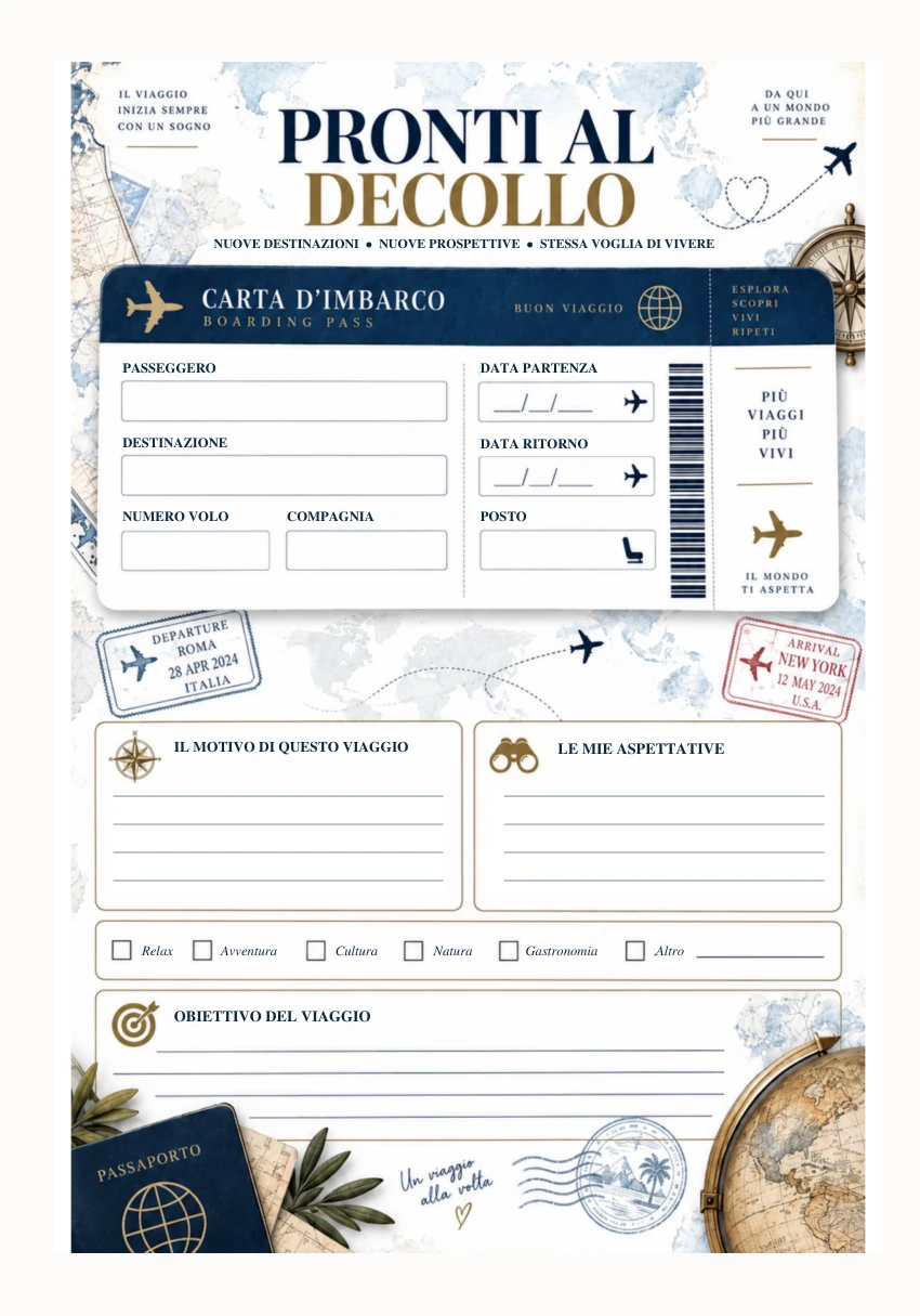 Prima di partire — Wanderloom Diary, edizione italiana